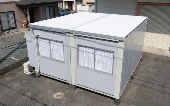 プレハブ屋根への塗装事例（九州エリア）