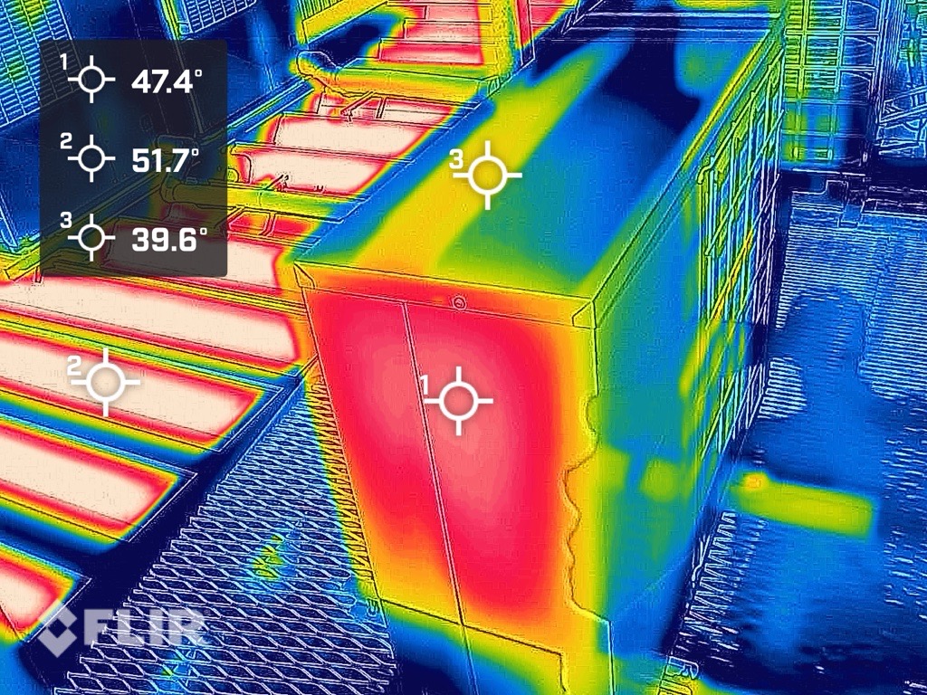 未塗装時サーモ画像